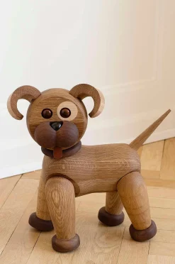 Puinen koriste Happy Koira 38 cm
