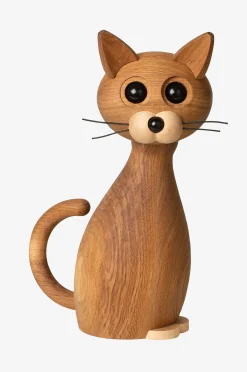 Puinen koriste Lucky Kissa 42 cm