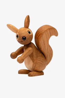 Puinen koriste, oravanpoikanen Peanut, 8,5 cm