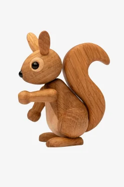 Puinen koriste, oravanpoikanen Peanut, 8,5 cm