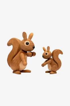 Puinen koriste, oravanpoikanen Peanut, 8,5 cm