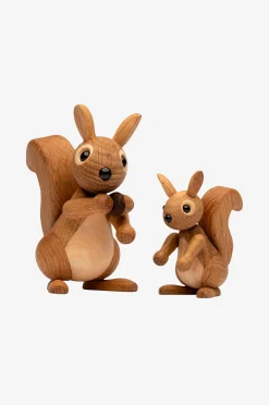 Puinen koriste, oravanpoikanen Peanut, 8,5 cm