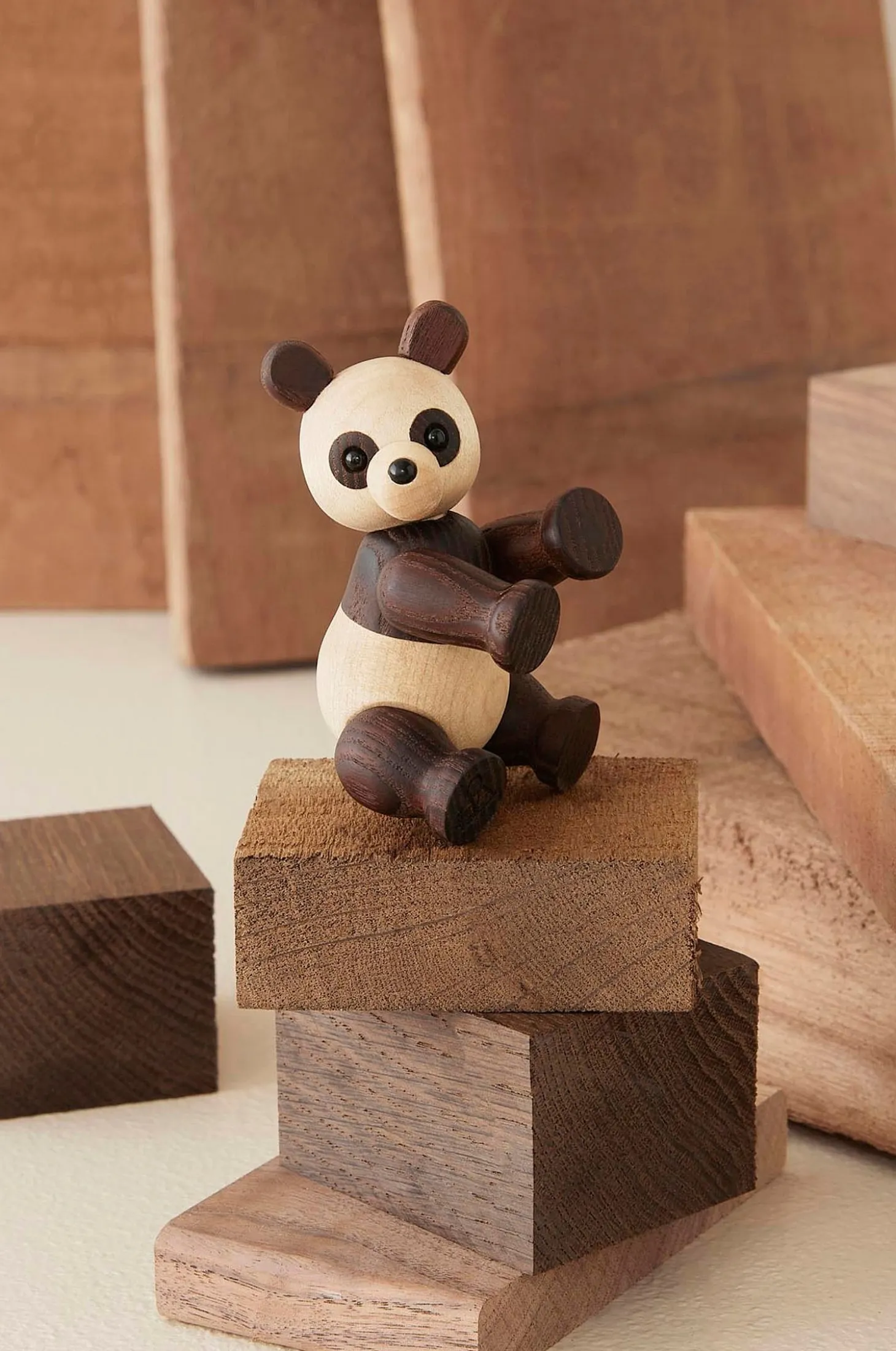 Puinen koriste Pixi Panda 9 cm