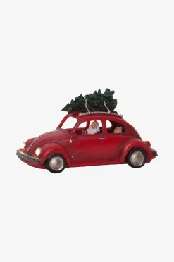 Punainen autojoulupukki