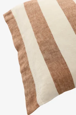 Pussilakanasetti Candice Block Stripe pestyä pellavaa, 2 osaa