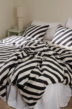 Pussilakanasetti Diagonal Stripe puuvilla 2 osaa