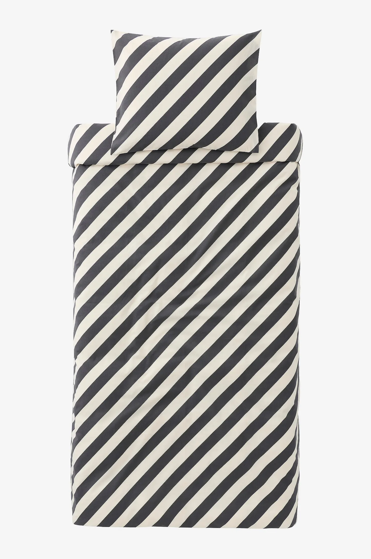 Pussilakanasetti Diagonal Stripe puuvilla 2 osaa