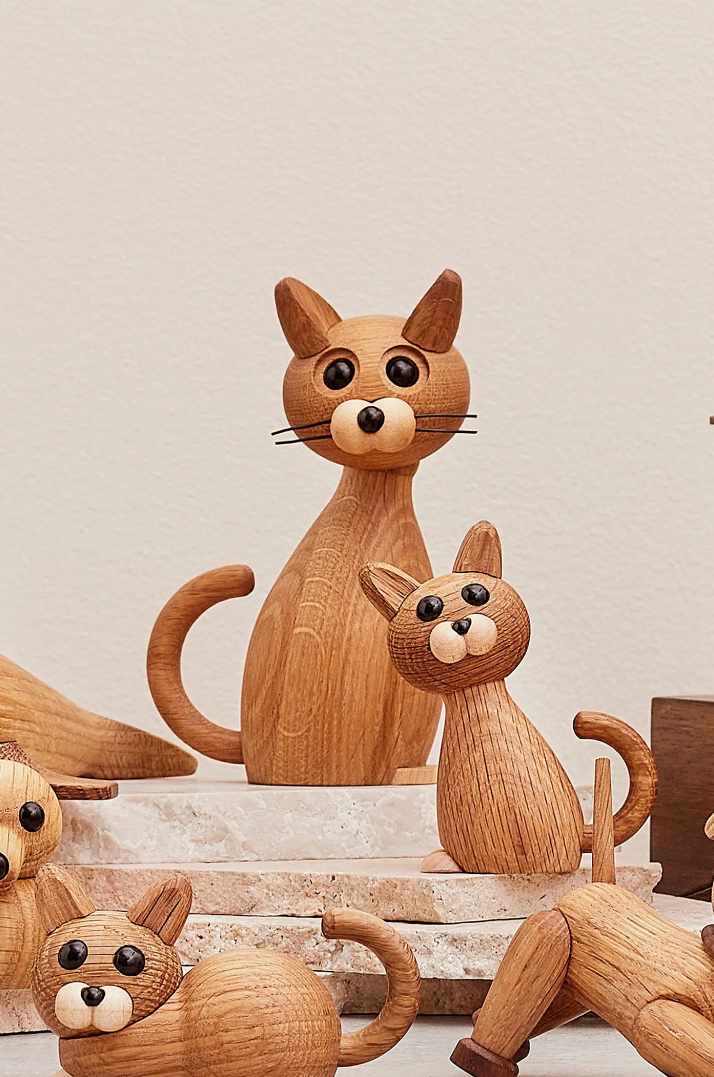 Puukoriste kissa Lucky The Cat 15,9 cm
