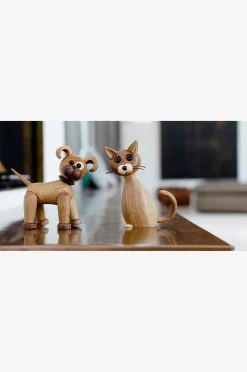 Puukoriste kissa Lucky The Cat 15,9 cm