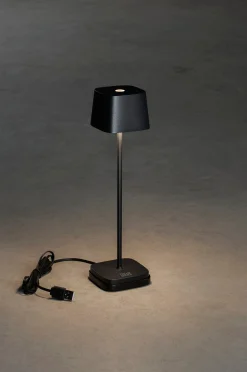 Pöytävalaisin Capri USB, korkeus 20 cm