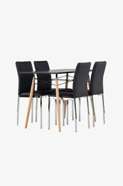 Ruokailuryhmä Danburi ja tuolit Lily, 4 kpl