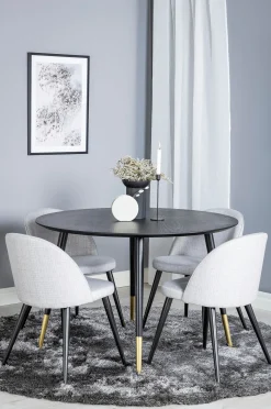 Ruokailuryhmä Dipp ja ruokapöydän tuolit Velvet, 4 kpl
