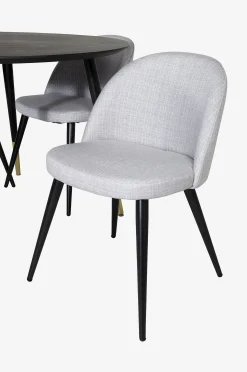 Ruokailuryhmä Dipp ja ruokapöydän tuolit Velvet, 4 kpl