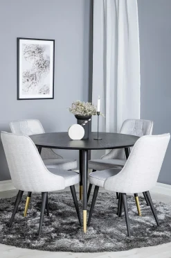 Ruokailuryhmä Dipp ja ruokapöydän tuolit Velvet Deluxe, 4 kpl