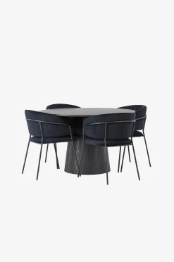 Ruokailuryhmä Lanzo ja tuolit Selma, 4 kpl