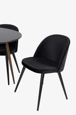 Ruokailuryhmä Plaza ja ruokapöydän tuolit Velvet, 4 kpl