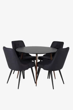 Ruokailuryhmä Plaza ja tuolit Velvet Deluxe, 4 kpl