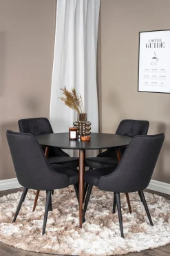 Ruokailuryhmä Plaza ja tuolit Velvet Deluxe, 4 kpl