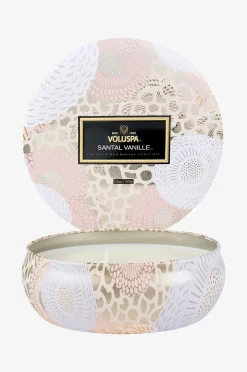 Santal Vanille - Decorative Tin Candle 25H