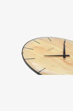 Seinäkello Edge Wood Dome Ø35 cm