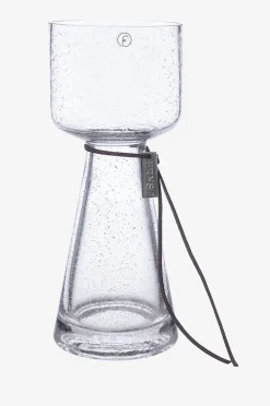 Sipulimaljakko Ø 8 cm, korkeus 20 cm kuplivaa lasia.