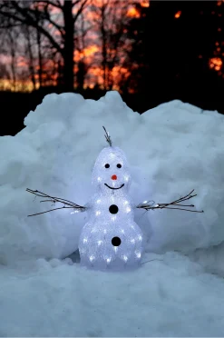 Snowman valokoriste ulkokäyttöön