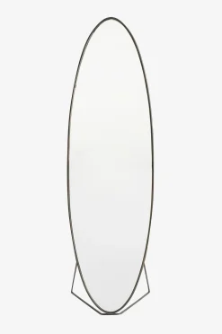 Soikea psyche-tyylinen peili, metalli, K 169,5 cm, Koban
