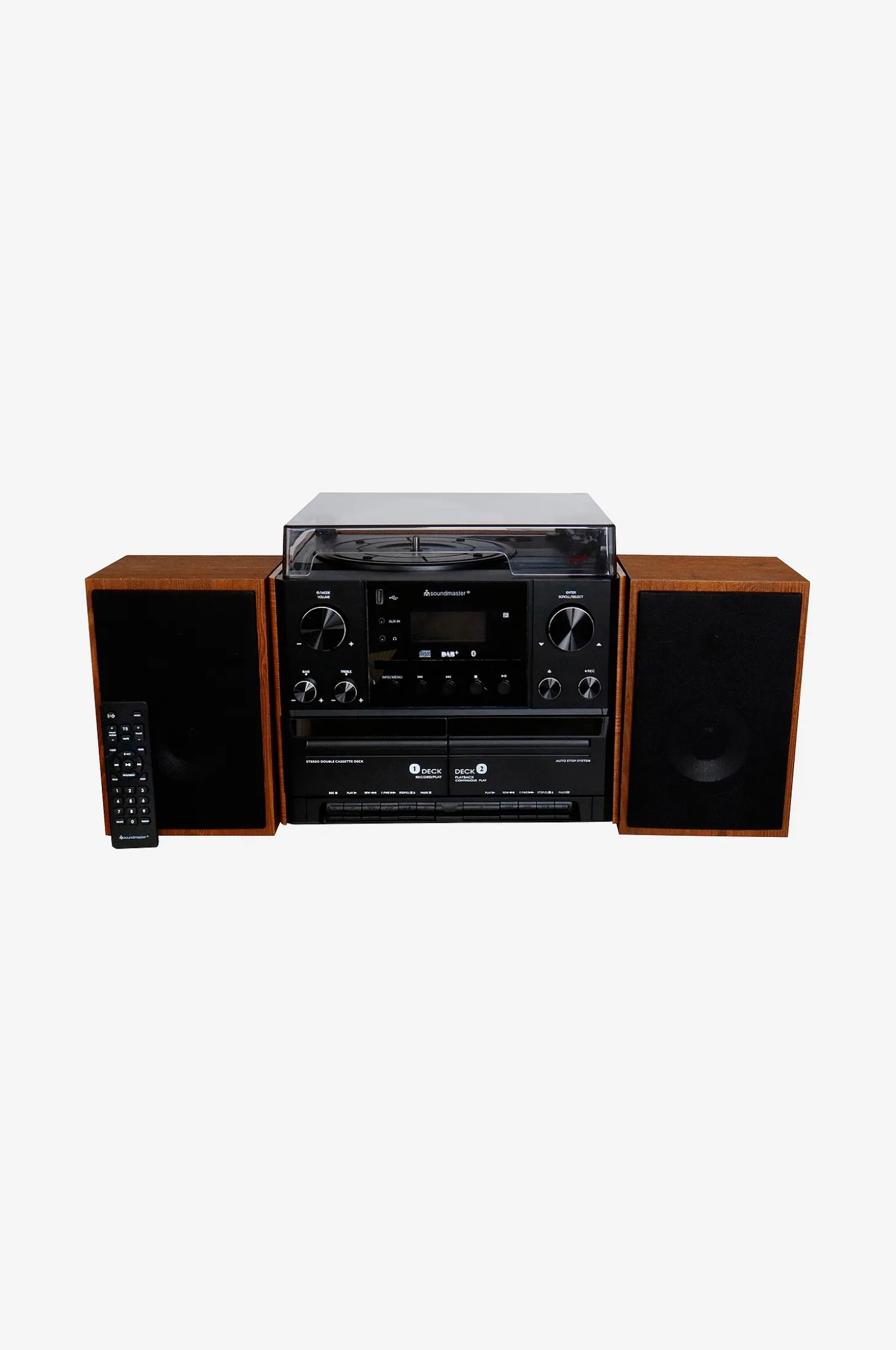 Stereo Music Centre Mcd5600 With Dab+/fm Radio, Cd/mp3, Turntable, Double Cassette, Usb, Bluetooth