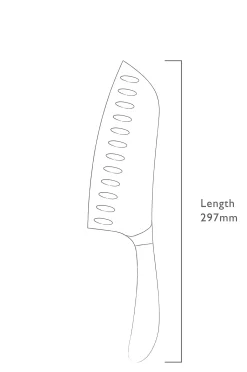 Syvä Santoku-veitsi Signature 17cm/ 7