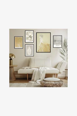 Taulu Gold Marble, Musta kehys