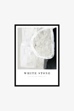 TauluWhite stone, Musta kehys
