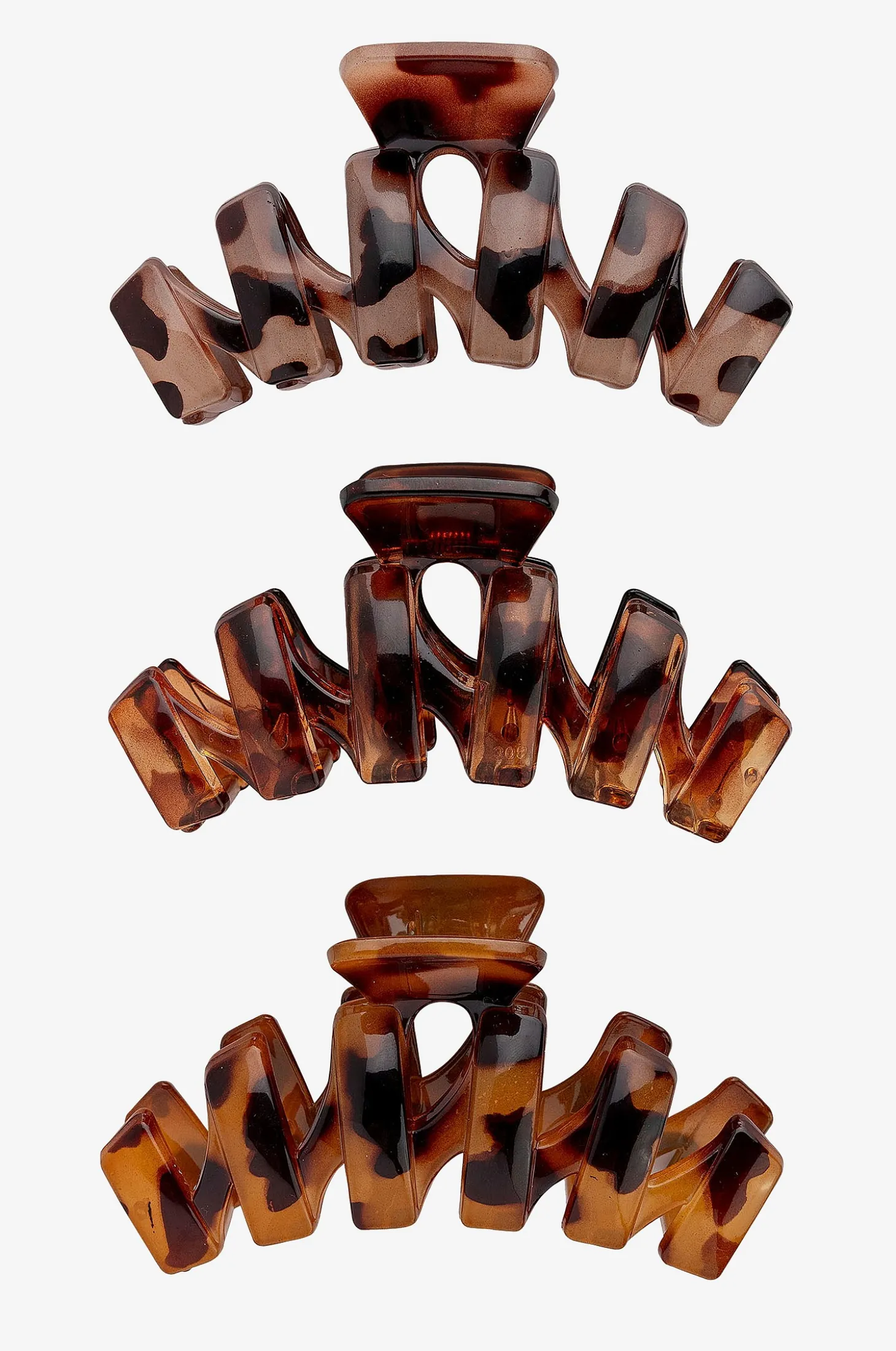Tortoiseshell Claw Clips - 3 Pack