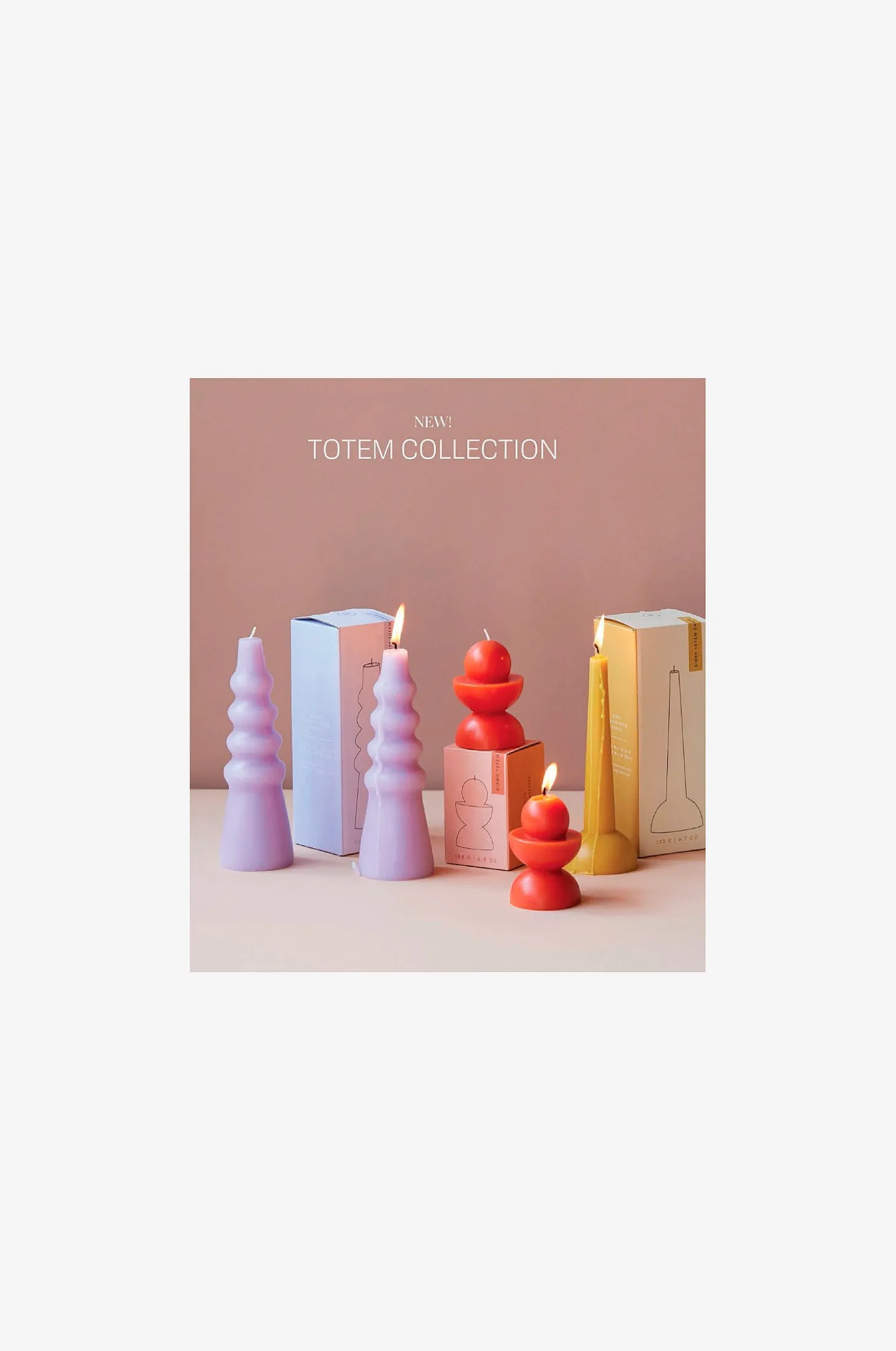 Totem-kynttilä Keltainen - Kirby