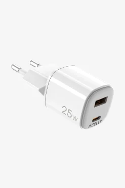 Usb-laturi Gan 1 x Usb-a + 1 x Usb-c PD 25w