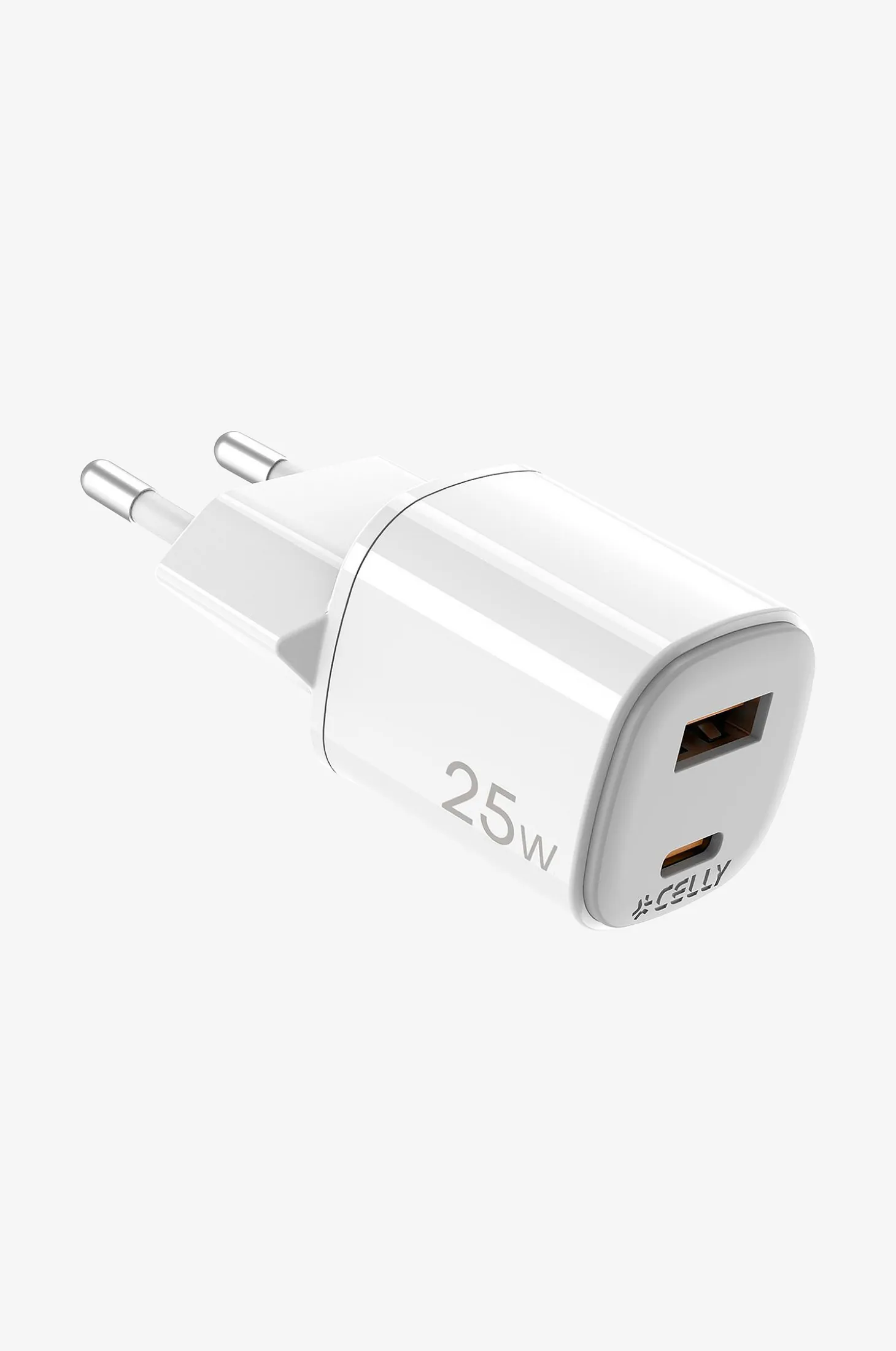 Usb-laturi Gan 1 x Usb-a + 1 x Usb-c PD 25w