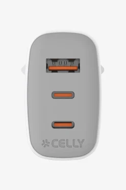 Usb-laturi Gan 1 x Usb-a + 2 x Usb-c PD 65w