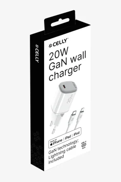 Usb-laturi Gan 1 x Usb-c PD 20w + Lightning-kaapeli