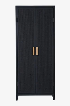 Vaatekaappi B2 Perforated Locker Wardrobe Painted with PEFC Oak Handles