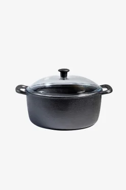Valurautapata lasikannella 4 l