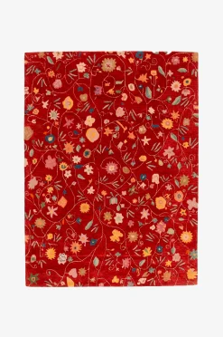 Villamatto Botanica Punainen 170x230